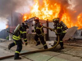 Massive forest fires in Chile