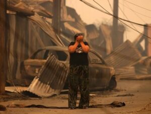 Massive forest fires in Chile