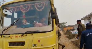 Police crack down on school vehicles in Mauganj