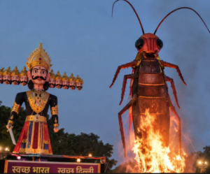 Cockroach Effigy Burning